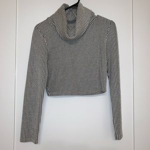 Cropped Turtleneck Sweater
